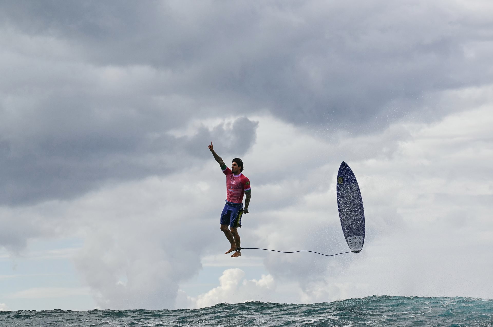 Gabriel Medina During the Paris 2024 Olympic Games